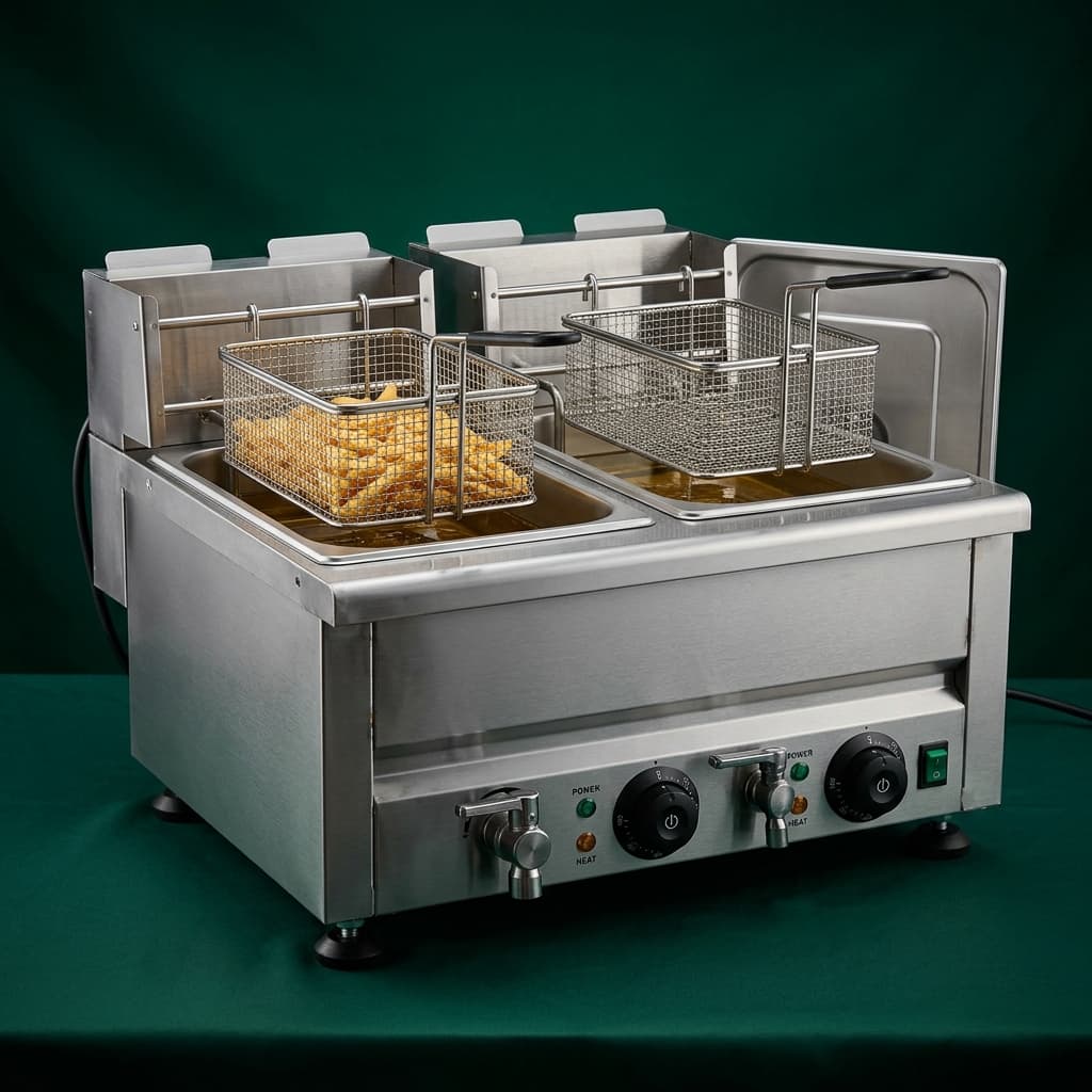 Twin Deep Fryer 8L + 8L